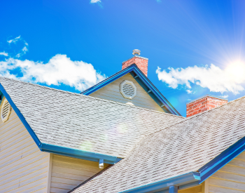 Roof shingles curing under the summer sun in San Rafael