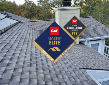 GAF Master Elite and Triple Excellence Award-winning roof installation by Ken Cooper Roofing in Ross, CA.